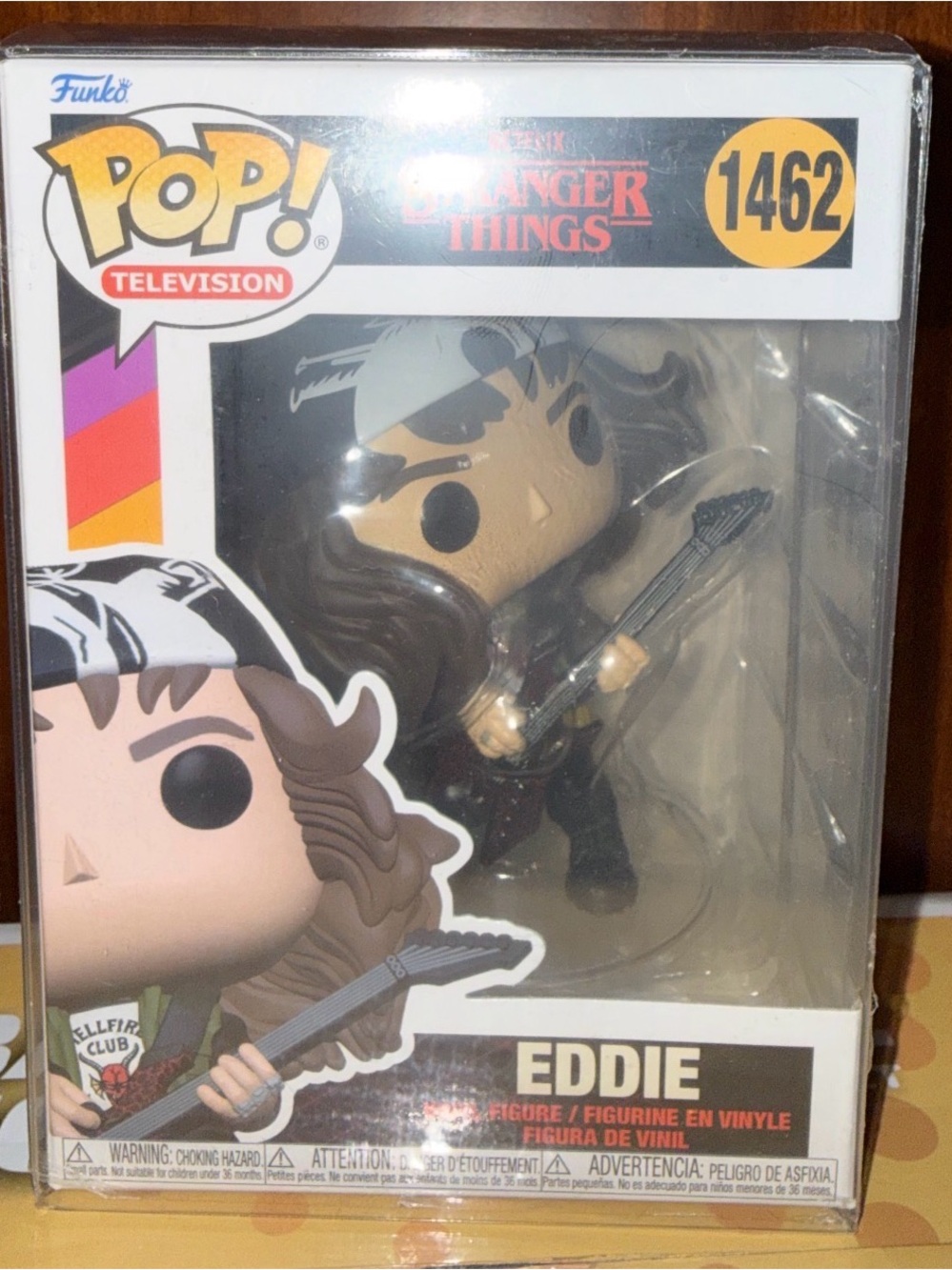 Funko Eddie Pop! Vinyl Figure - Black, Brown, Cream